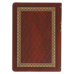 Diamond Grid Saddle Tan Faux Leather King James Version Study Bible with Thumb Index