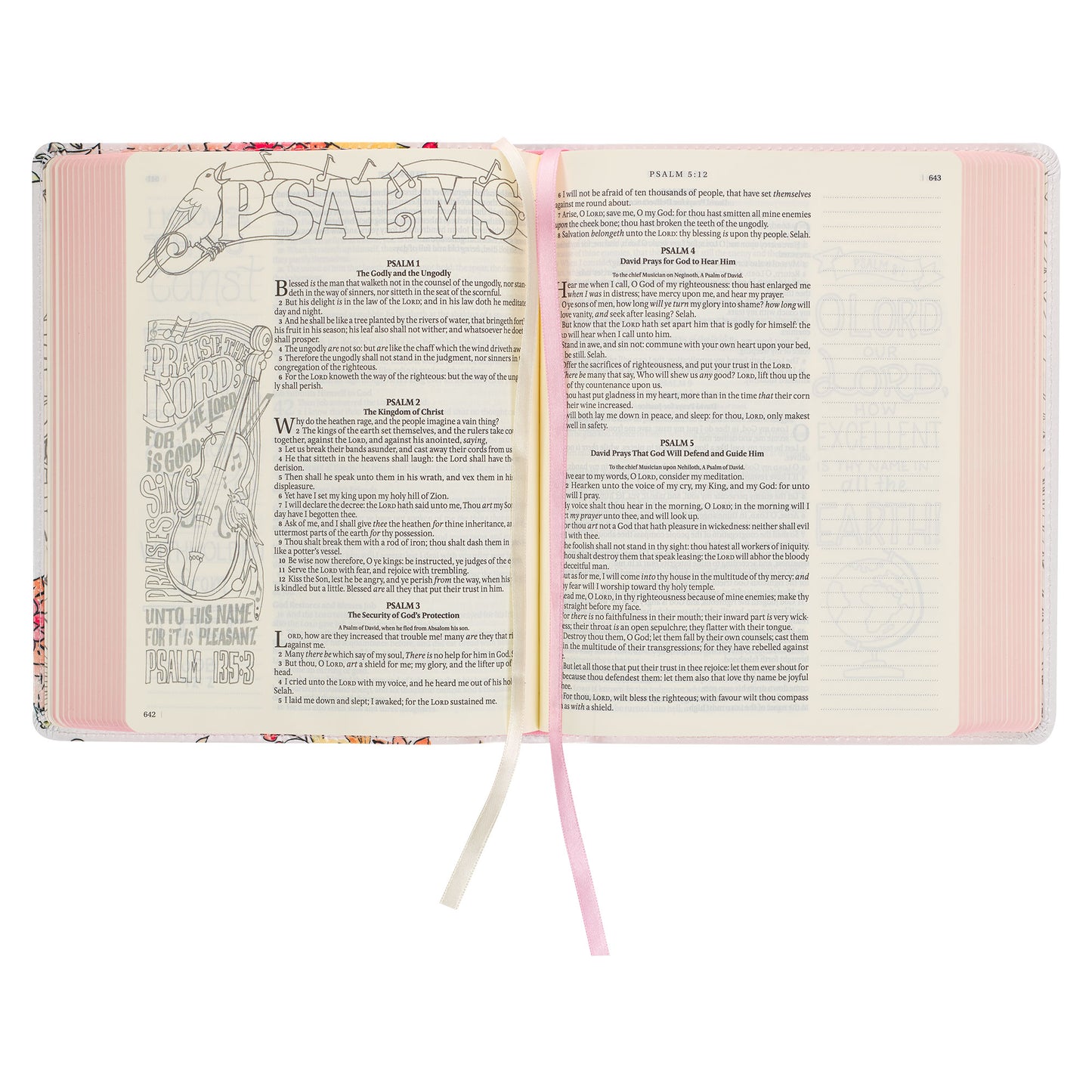 Pearlized White Faux Leather KJV My Creative Bible
Image Feature