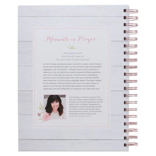 Prompted Hardcover Wirebound Prayer Journal White for Women