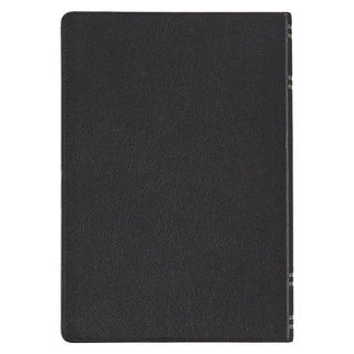 Black Full Grain Leather Spiritual Growth Bible