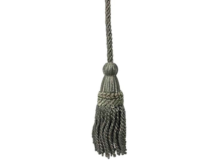 Pew Rope w/Weighted Tassels-Grey/Silver (6')