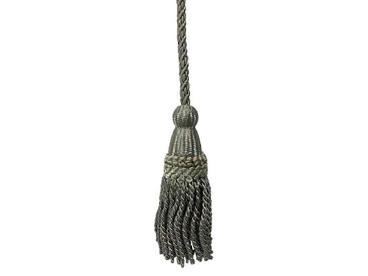 Pew Rope w/Weighted Tassels-Grey/Silver (6')