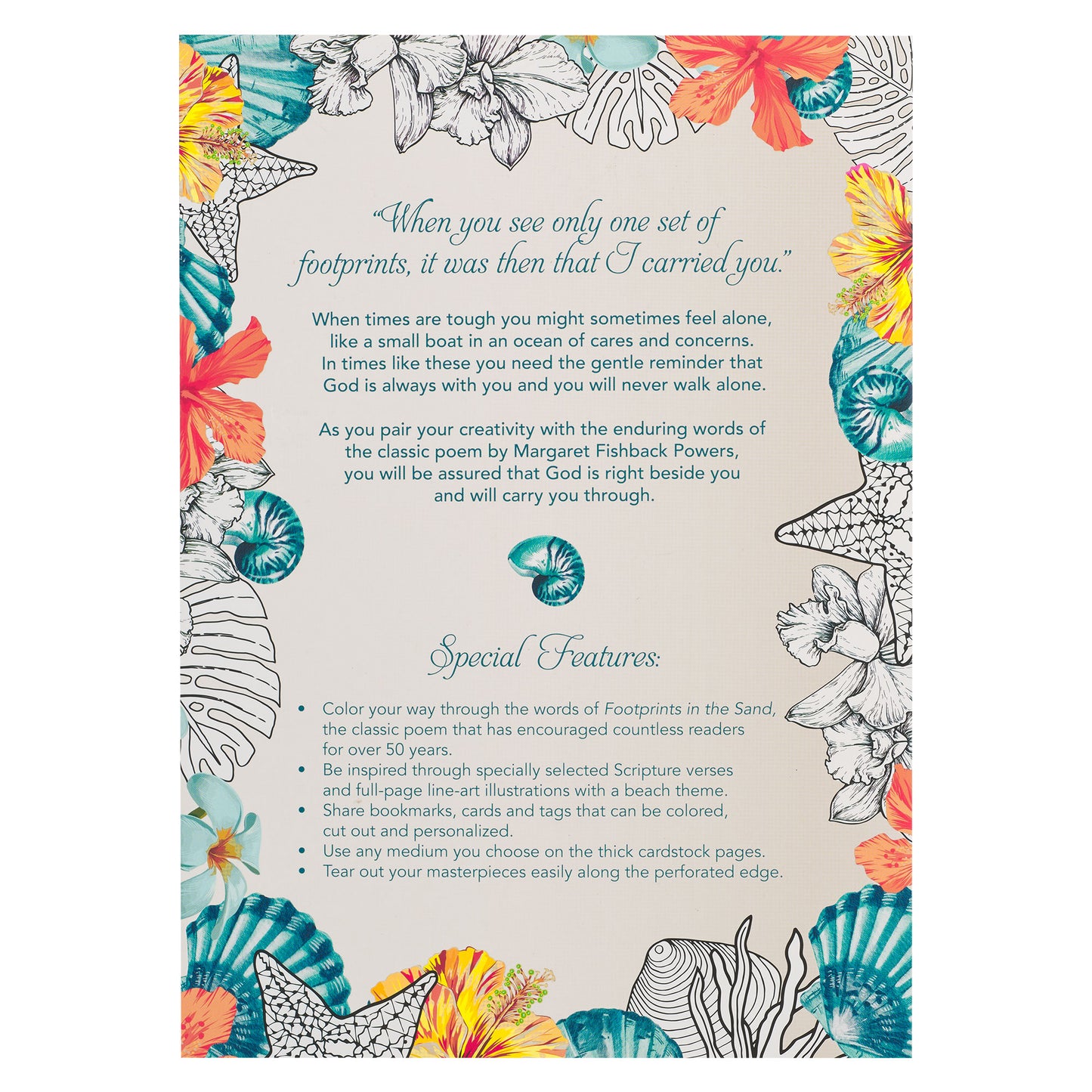 Footprints in the Sand Coloring Book