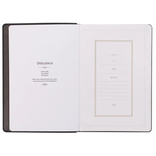 God's Daily Wisdom For Men Black Faux Leather Devotional by Boyd Dailey