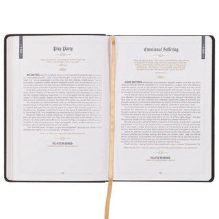 God's Daily Wisdom For Men Black Faux Leather Devotional by Boyd Dailey