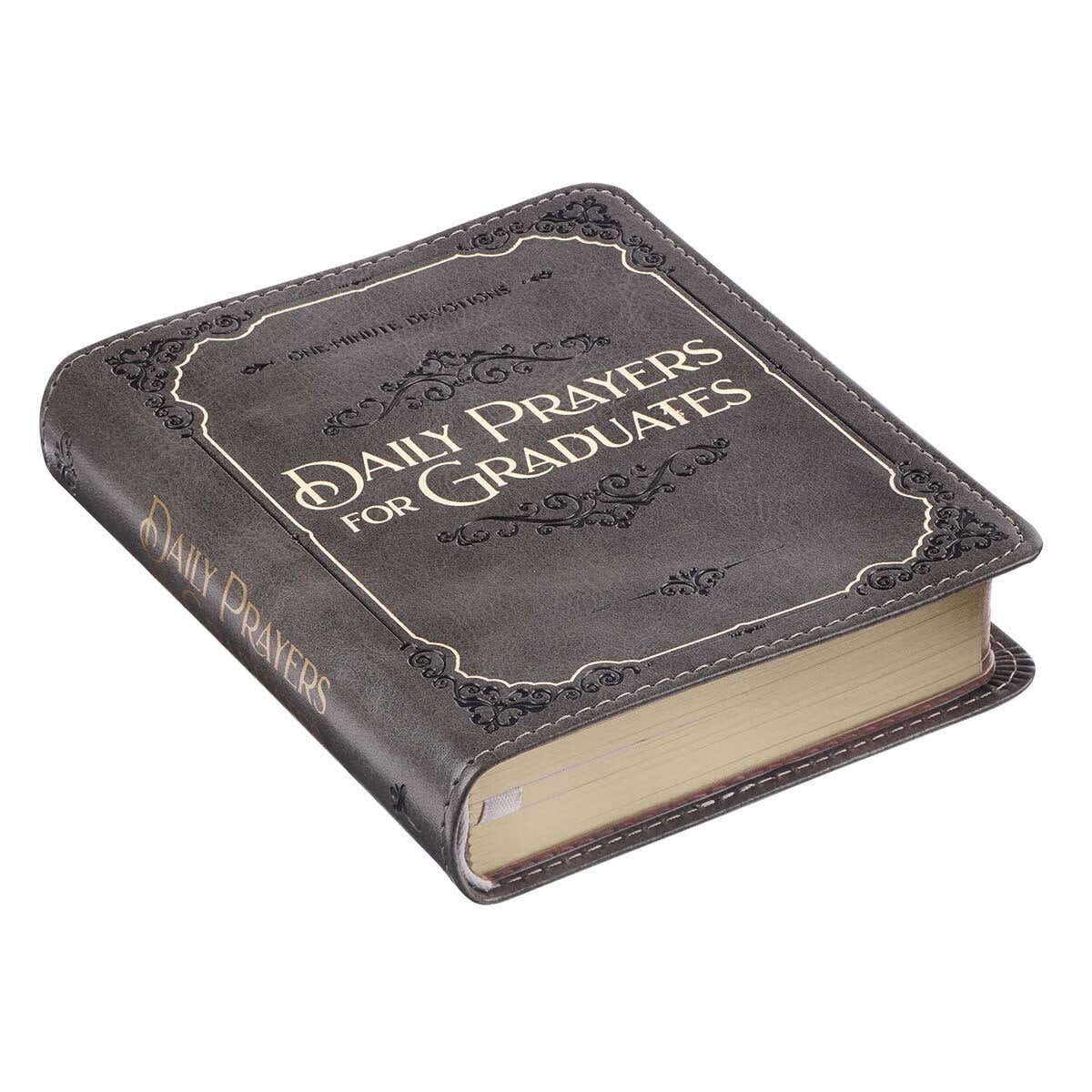 Daily Prayers for Graduates Gray Faux Leather Devotional by Amy E Mason , Katherine J Butler, Ronald A Beers