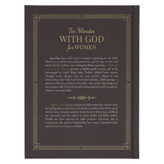Ten Minutes with God for Women Hardcover Daily Devotional by Debbie Alsdorf