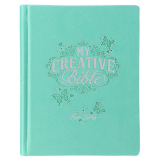 Teal Butterfly Hardcover My Creative Bible for Girls - an ESV Journaling Bible