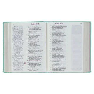 Teal Butterfly Hardcover My Creative Bible for Girls - an ESV Journaling Bible