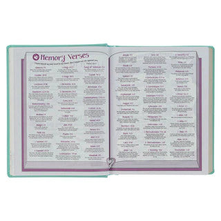 Teal Butterfly Hardcover My Creative Bible for Girls - an ESV Journaling Bible