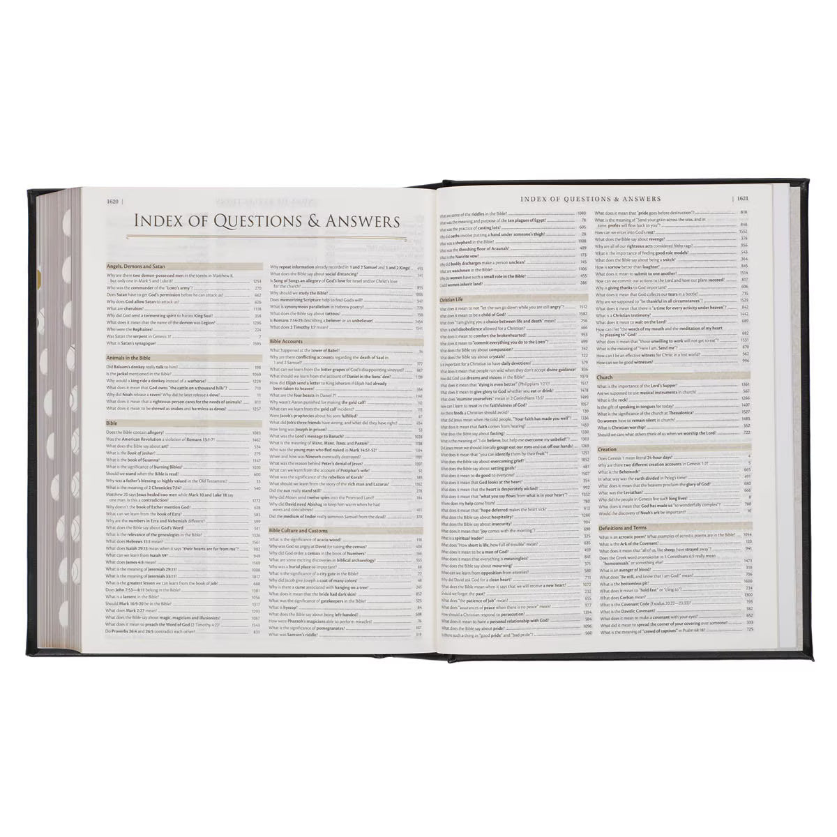 Black Faux Leather Hardcover Family Heritage Bible