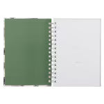 Joy and Peace Gray Floral Spiral Journal - Romans 15:13