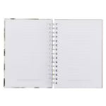 Joy and Peace Gray Floral Spiral Journal - Romans 15:13