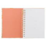 Consider the Wildflowers Peach Floral Spiral Journal - Luke 12:27