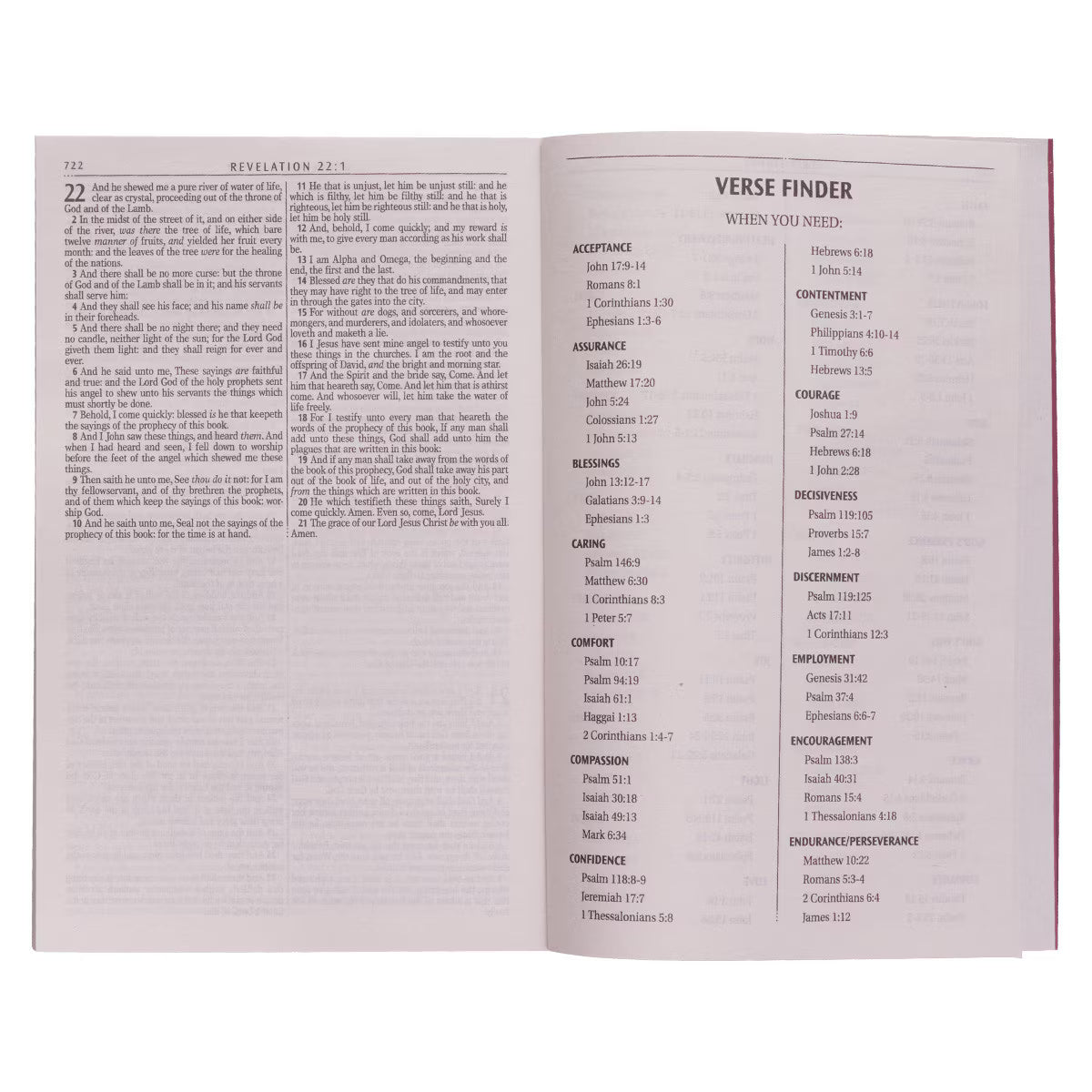Burgundy Softcover Gift and Award King James Version Bible
