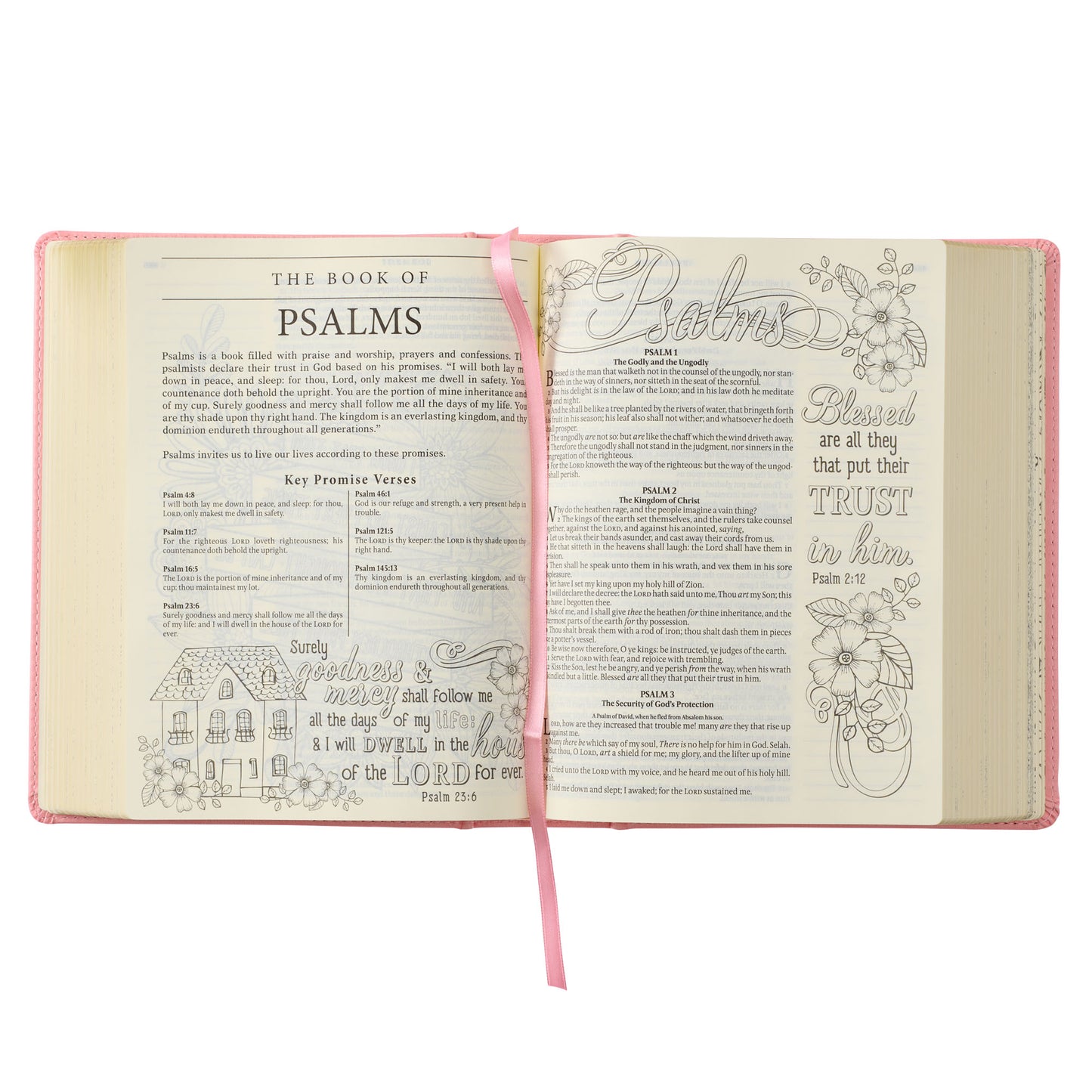 Pink Hardcover Faux Leather KJV My Promise Bible