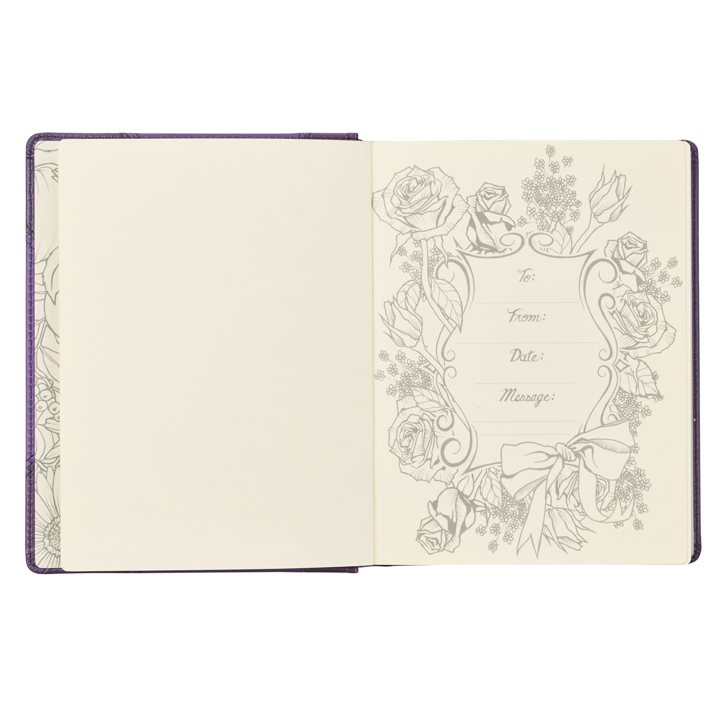Purple Faux Leather Hardcover KJV My Creative Bible