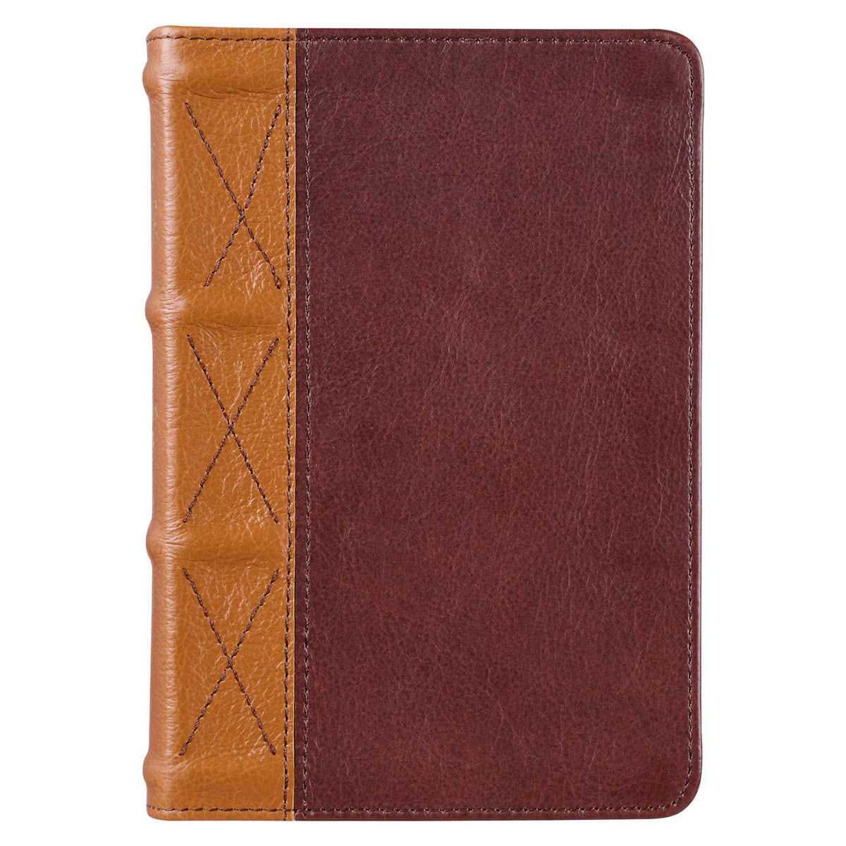 Saddle Tan and Butterscotch Large Print Compact KJV Bible