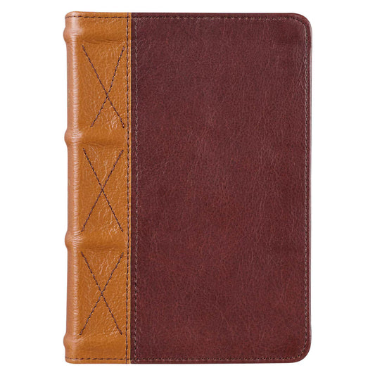 Saddle Tan and Butterscotch Large Print Compact KJV Bible
