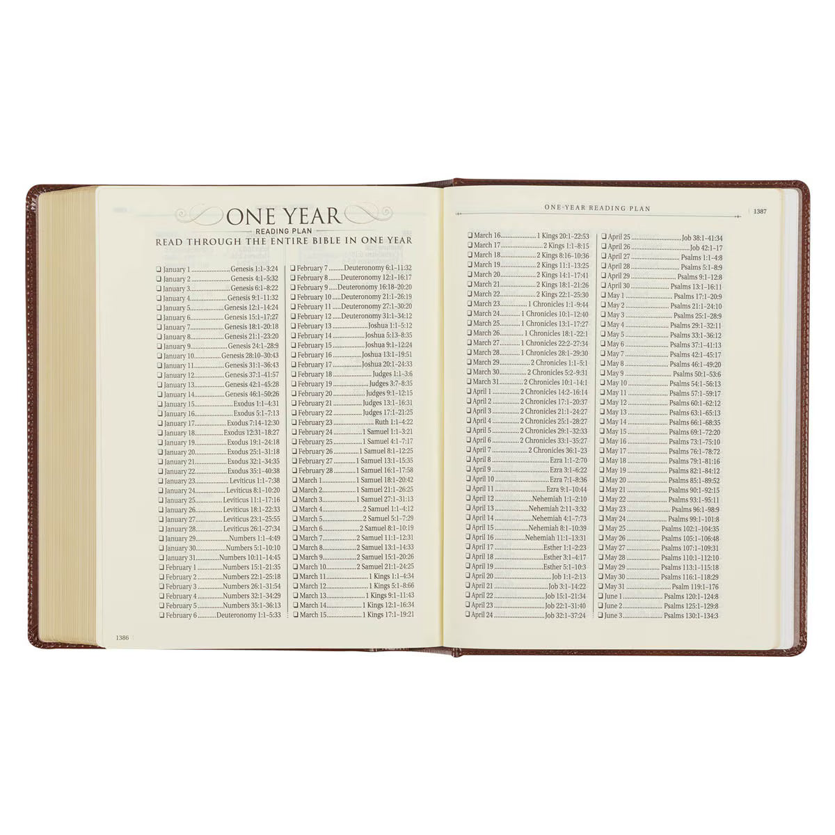 Saddle Tan Faux Leather Hardcover King James Version Note-taking Bible