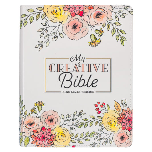 Pearlized White Faux Leather KJV My Creative Bible
Image Feature