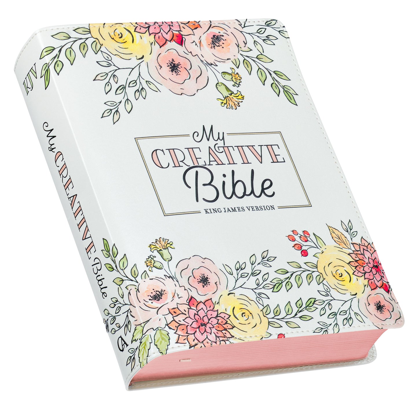 Pearlized White Faux Leather KJV My Creative Bible
Image Feature