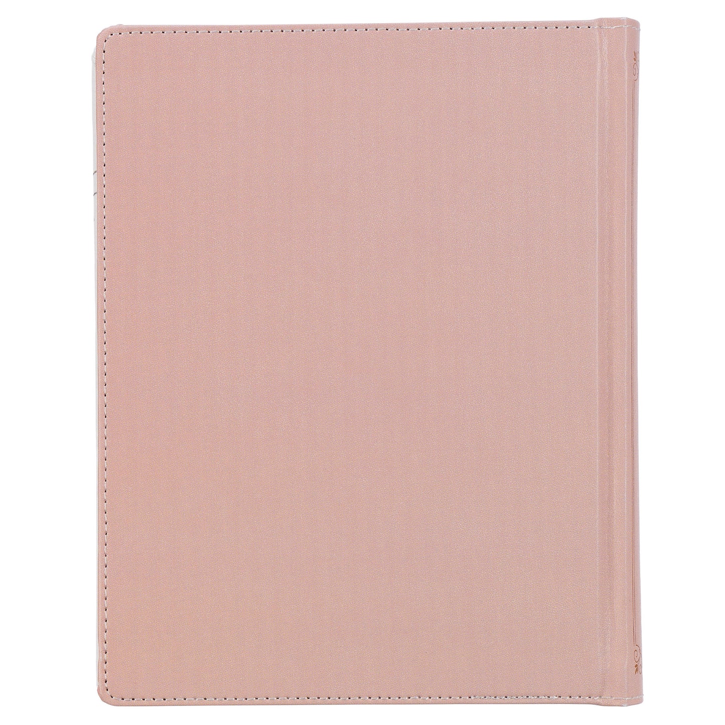 Rosy Coral Floral Faux Leather Hardcover King James Version Note-taking Bible