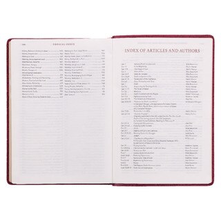 Berry Faux Leather Spiritual Growth Bible