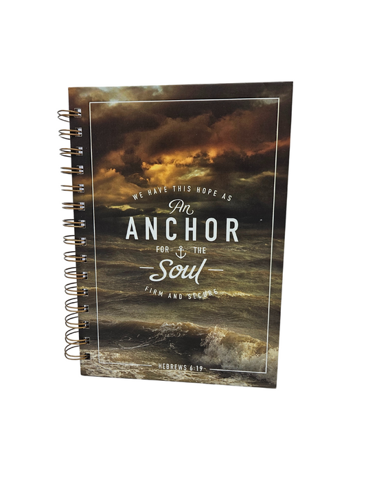 Anchor For The Soul Large Spiral Journal - Hebrews 6:19