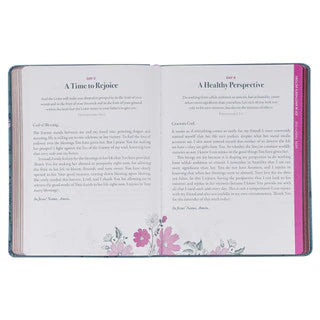 Consider It All Joy Blue Faux Leather Devotional
by Emily Saxe