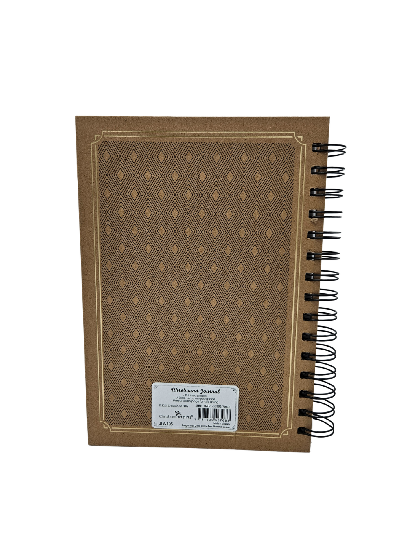 Trust in the Lord Cork-brown Large Spiral Journal - Proverbs 3:5