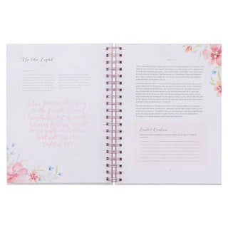 Prompted Hardcover Wirebound Prayer Journal White for Women