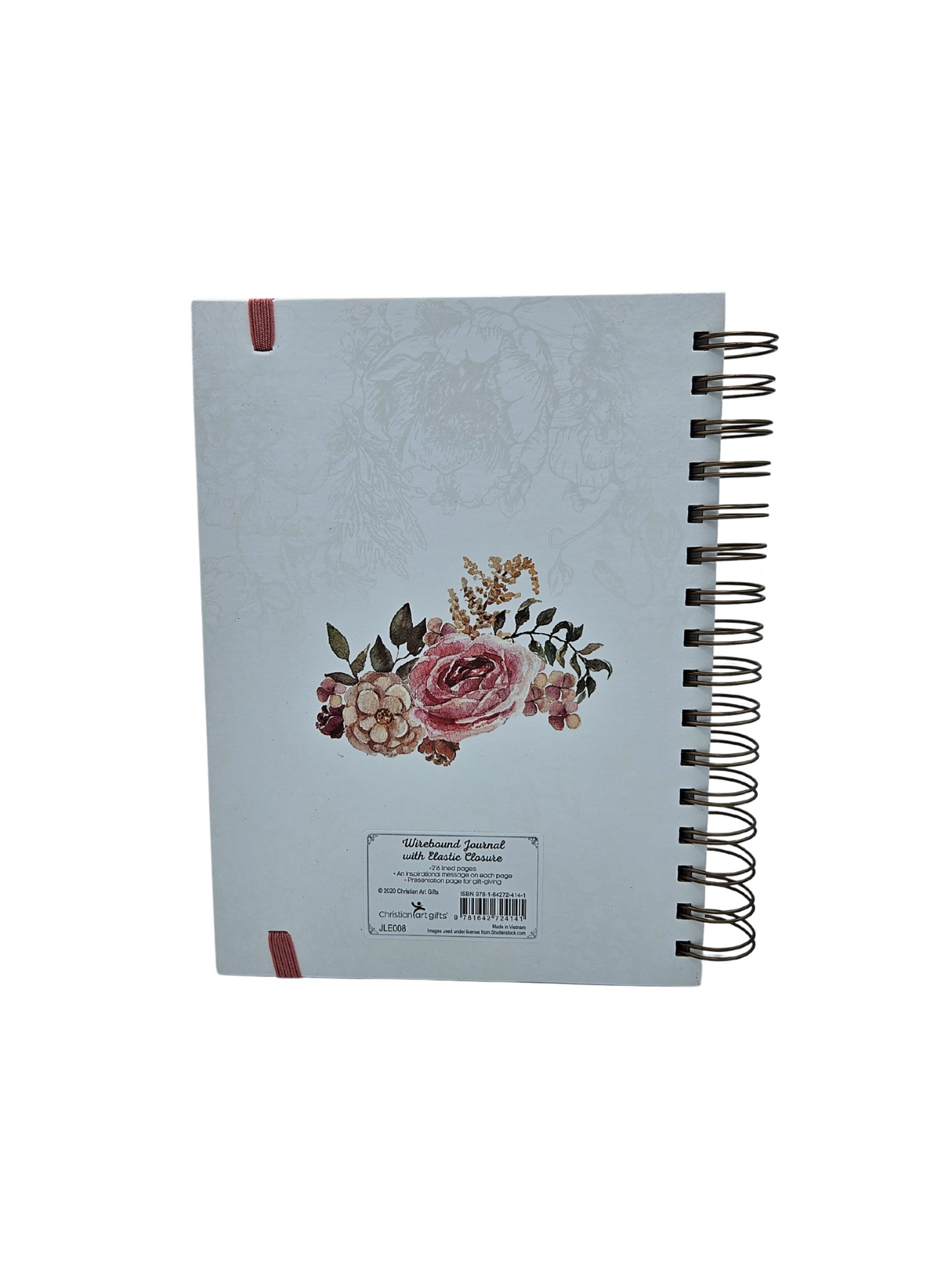 With God All Things are Possible Large Spiral Journal with Elastic Closure - Matthew 19:26