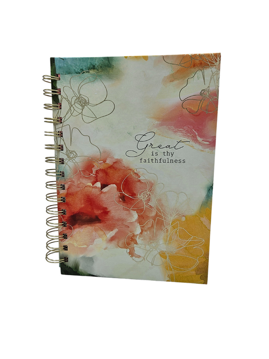 Faithfulness Pastel Meadow Spiral Journal