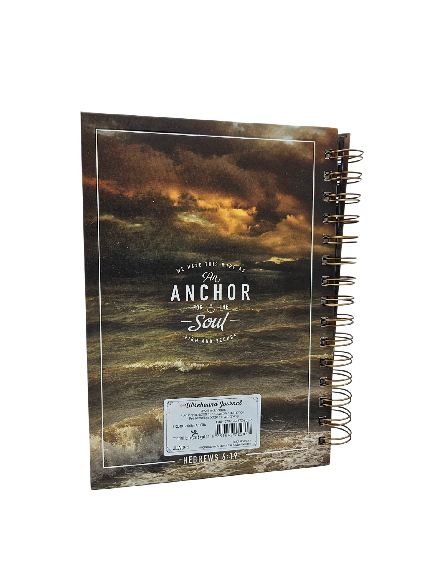 Anchor For The Soul Large Spiral Journal - Hebrews 6:19