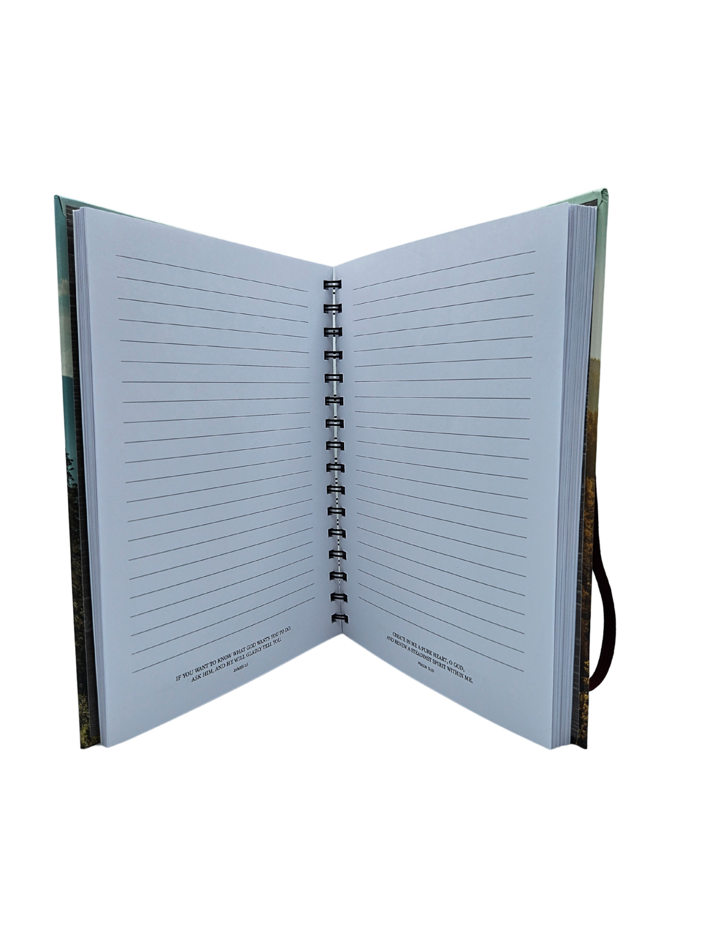 Be Strong and Courageous Large Spiral Journal with Elastic Closure - Joshua 1:9