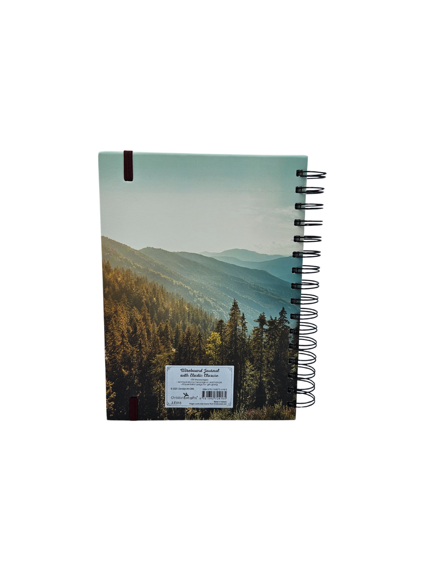 Be Strong and Courageous Large Spiral Journal with Elastic Closure - Joshua 1:9