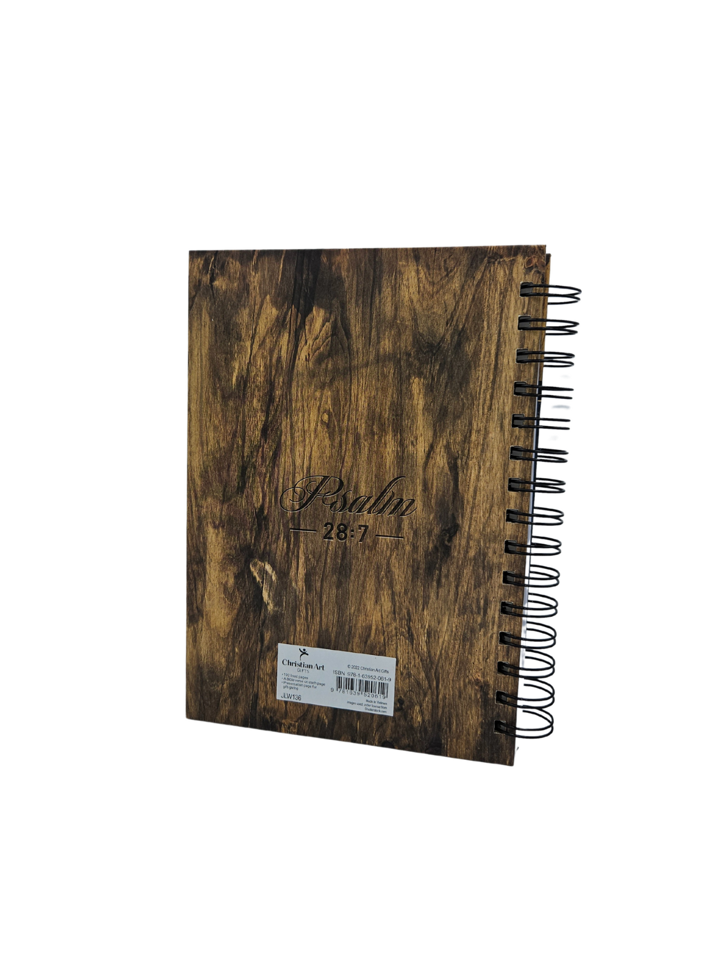 The Lord is My Strength Spiral Journal - Psalm 28:7