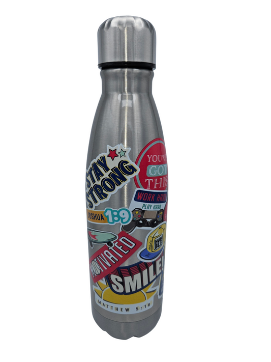 New
Stay Strong Kid Stainless Steel Water Bottle