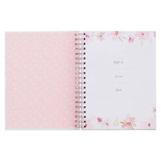 Prompted Hardcover Wirebound Prayer Journal White for Women