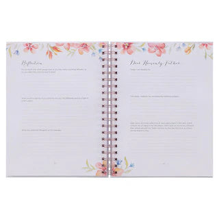 Prompted Hardcover Wirebound Prayer Journal White for Women